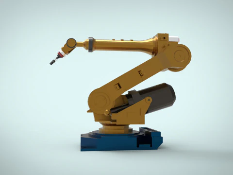 Braccio robotico industriale Modello 3D