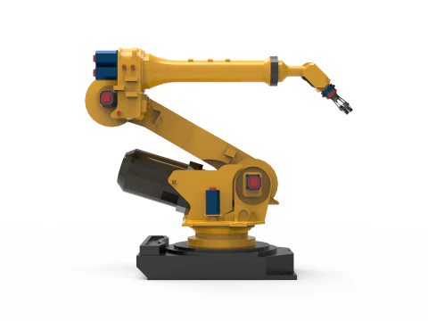 Braccio robotico industriale Modello 3D