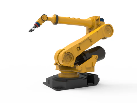 Braccio robotico industriale Modello 3D