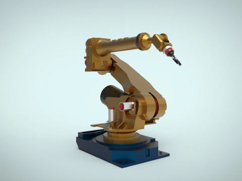Braccio robotico industriale Modello 3D