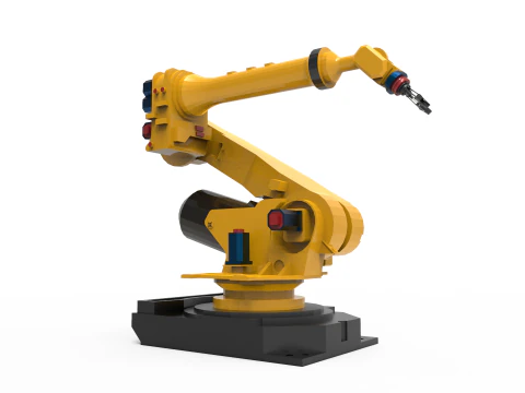 Braccio robotico industriale Modello 3D