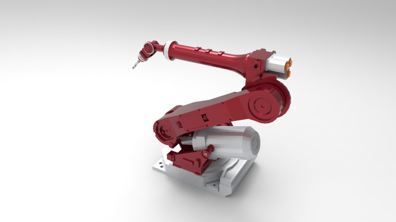 Industrial robot arm Modèle 3D .c4d .max .obj .3ds .fbx .stl .blend
