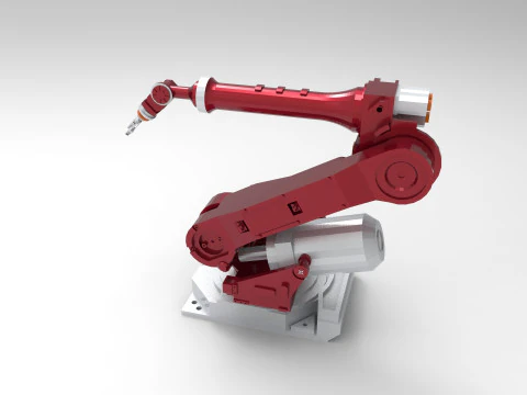 Bra&ccedil;o rob&oacute;tico industrial Modelo 3D