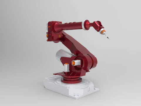 Bra&ccedil;o rob&oacute;tico industrial Modelo 3D