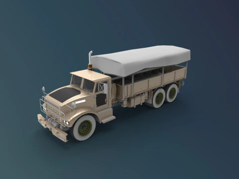 Military truck 3D Model