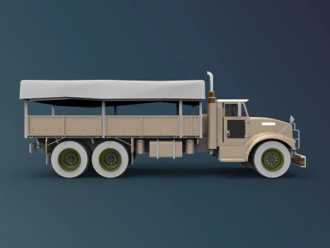 Military truck 3D Model