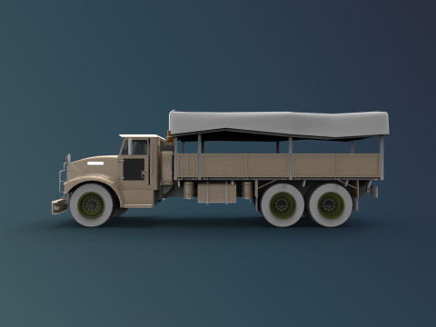 Military truck 3D Модель