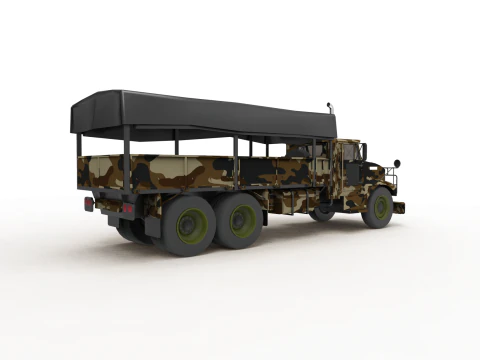 Caminh&atilde;o militar Modelo 3D