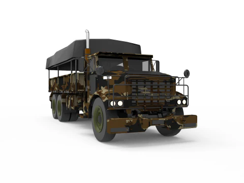 Caminh&atilde;o militar Modelo 3D