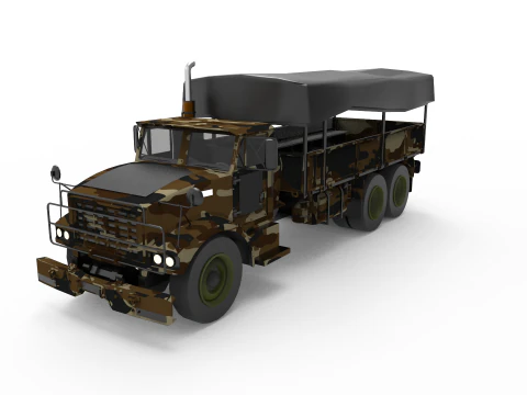Caminh&atilde;o militar Modelo 3D