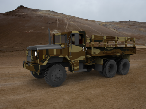 Military truck 3Dモデル