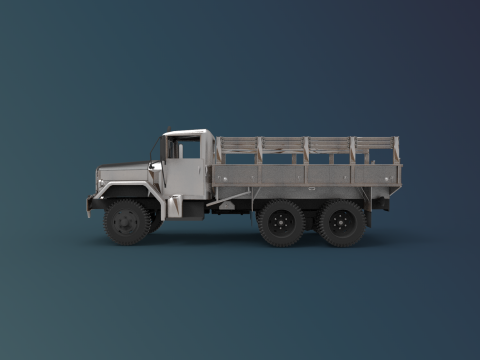 Military truck 3D Model