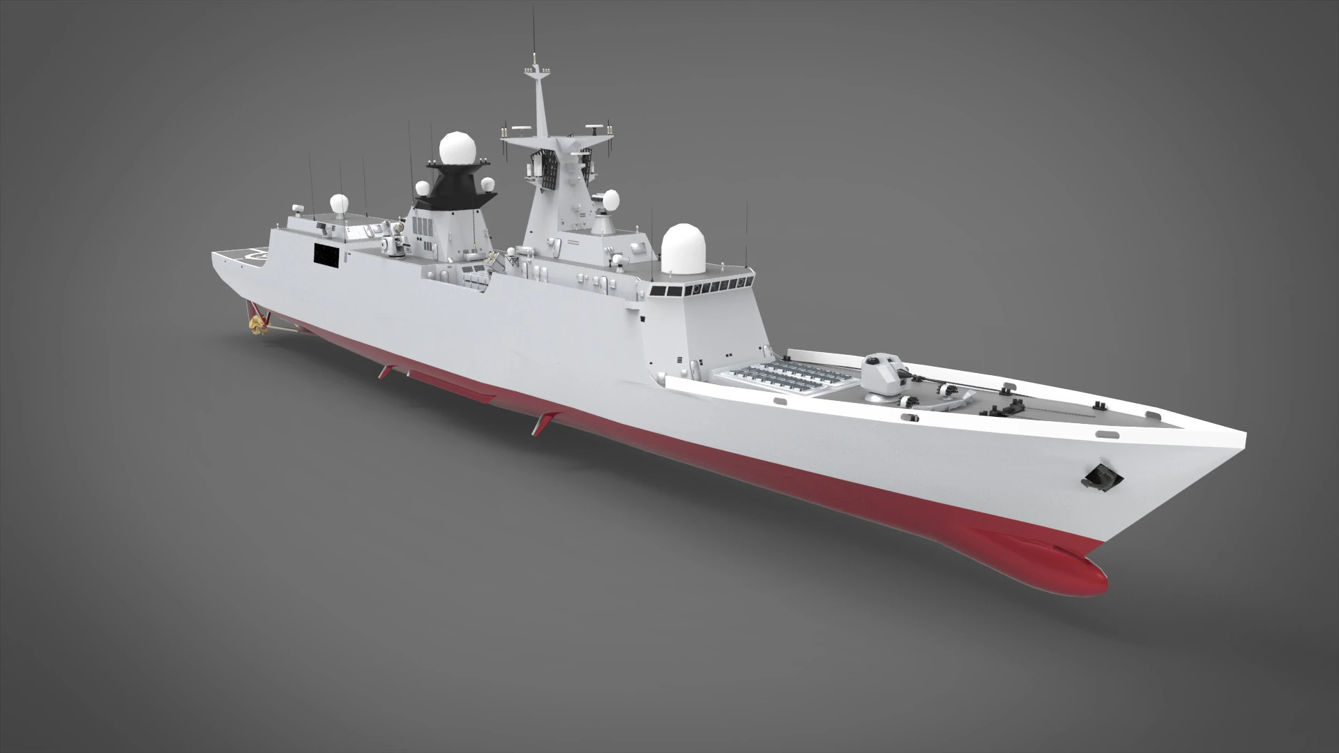 Tughril class frigate 3D Model .c4d .max .obj .3ds .fbx .stl .blend 