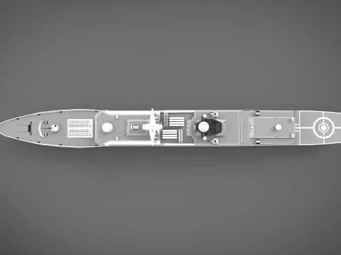 Tughril class frigate 3D Model