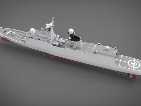 Tughril class frigate 3D Model