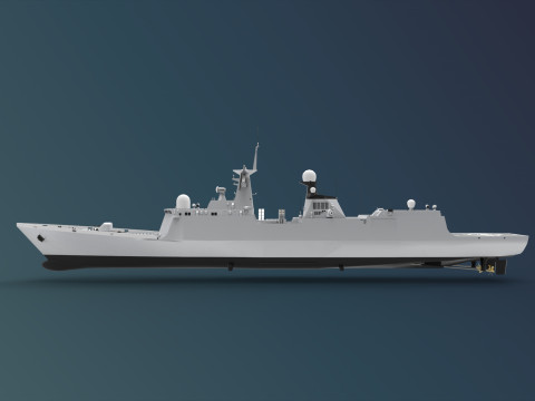 Chinese Type 054A-P 3D Модель