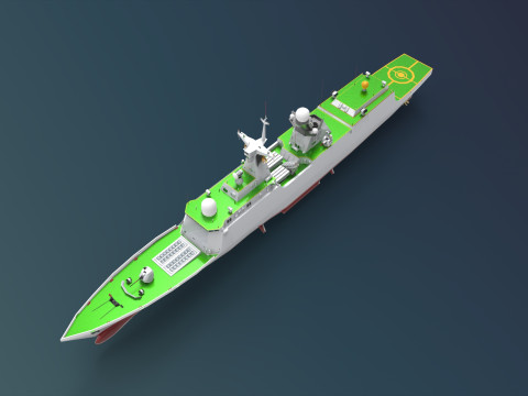 Chinese Frigate Type 054A-P Model 3D