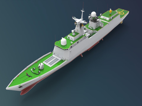Chinese Frigate Type 054A-P 3D 模型