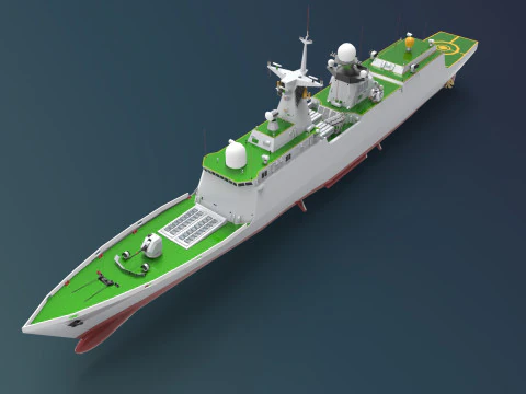 Chinese Frigate Type 054A-P 3D Model