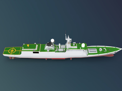 Chinese Frigate Type 054A-P 3D 模型