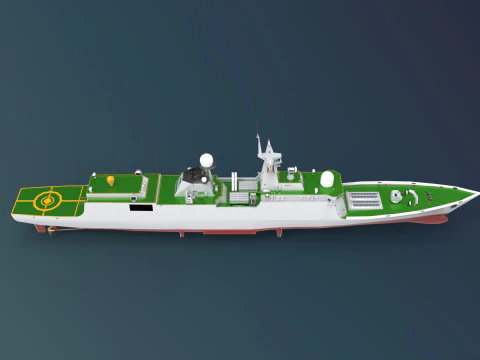 Chinese Frigate Type 054A-P 3D Model