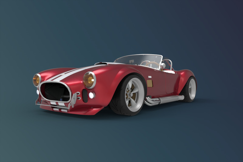 Shelby Cobra 3D Model .c4d .max .obj .3ds .fbx .stl .blend