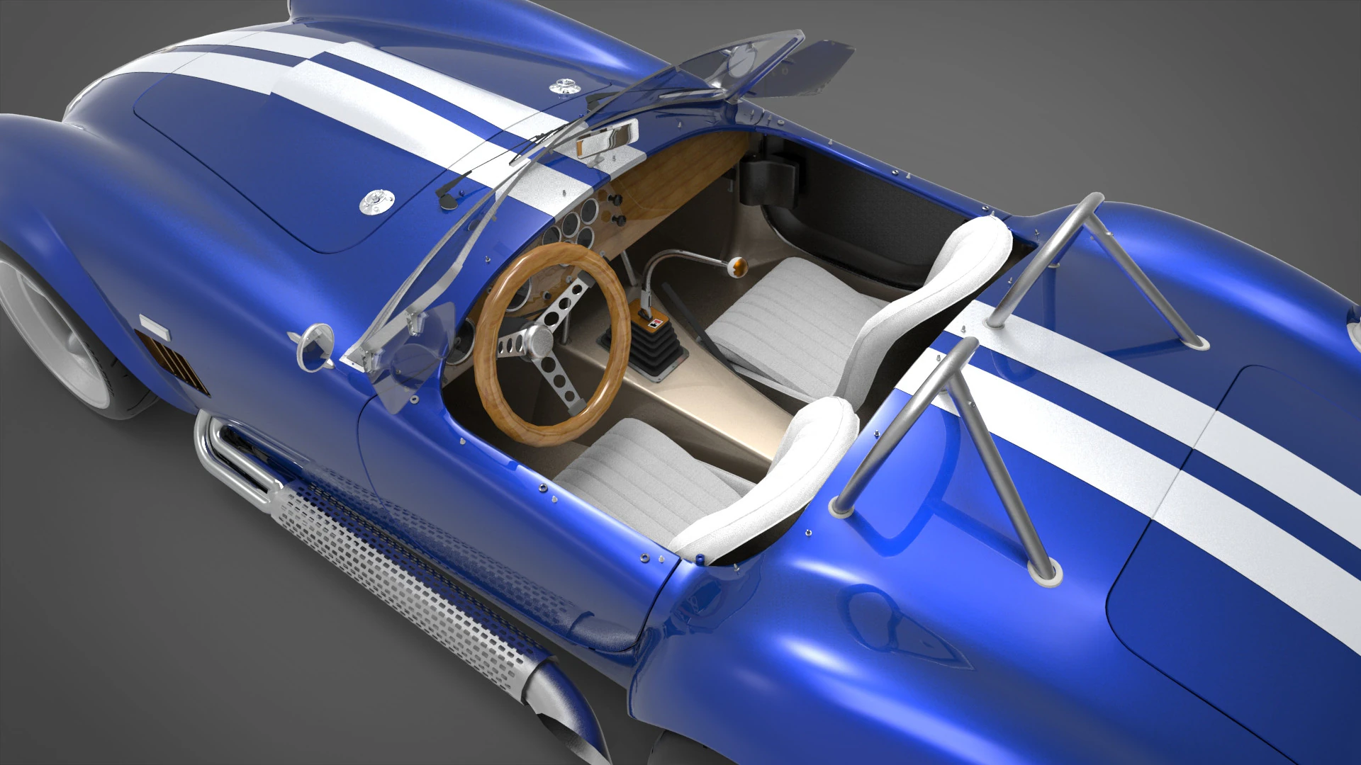 谢尔比眼镜蛇 3D 模型 .c4d .max .obj .3ds .fbx .stl .blend