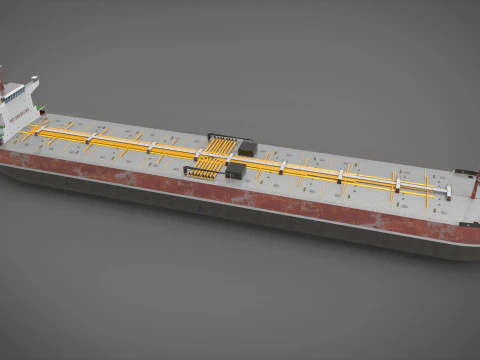 タンカー船 3Dモデル