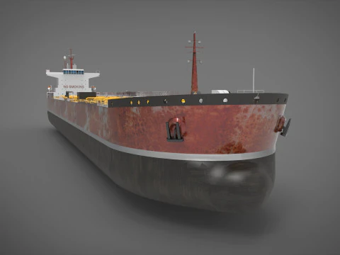 タンカー船 3Dモデル