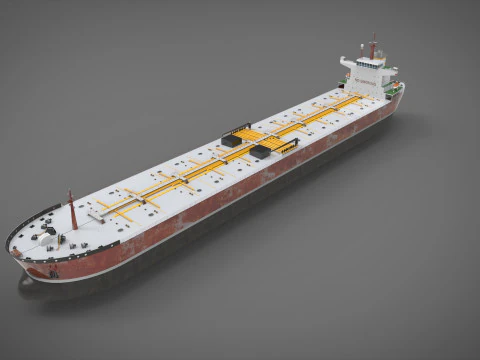 タンカー船 3Dモデル