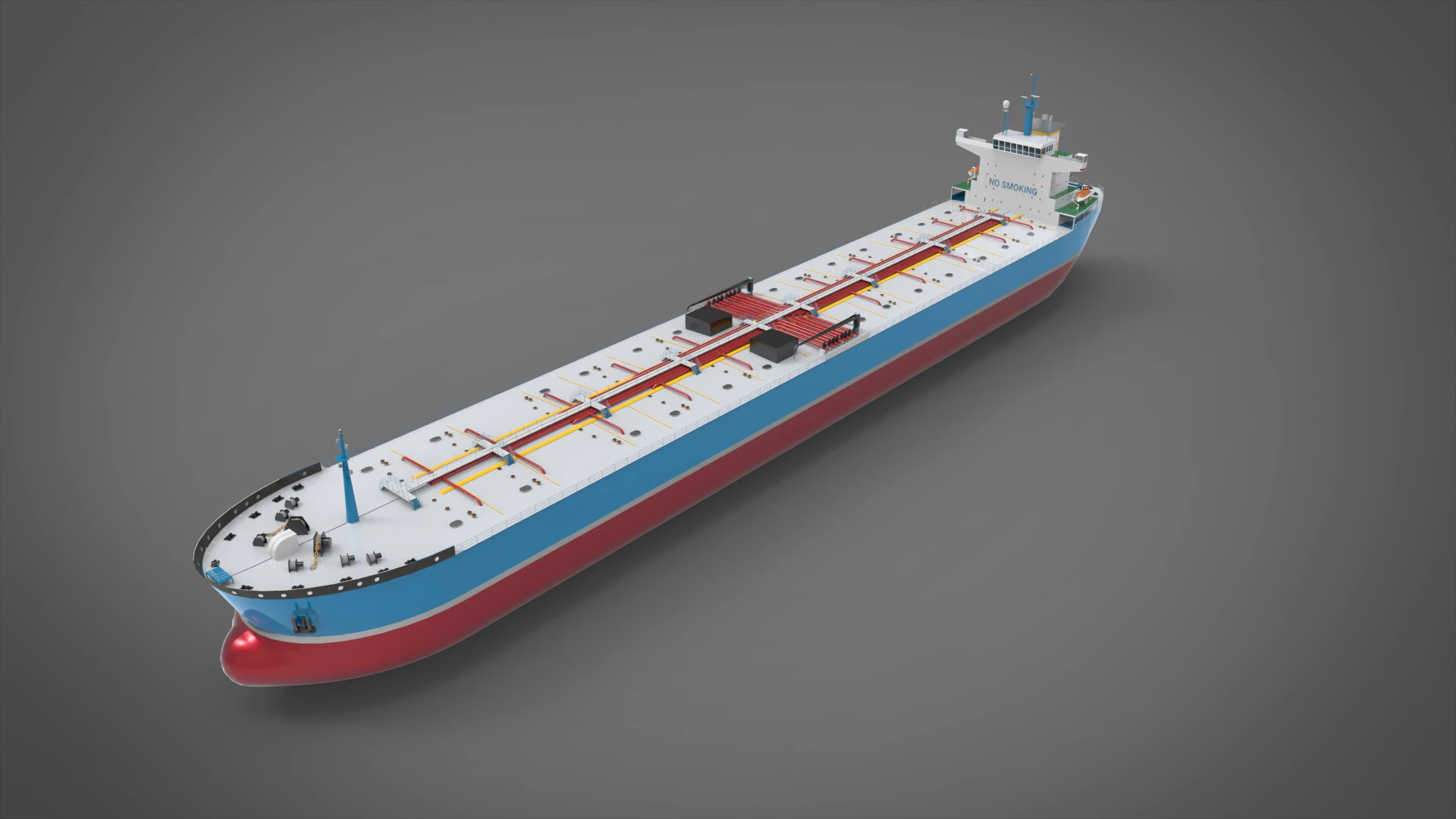 Tanker ship 3D Model .c4d .max .obj .3ds .fbx .stl .blend