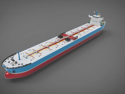 टैंकर जहाज 3D मॉडल