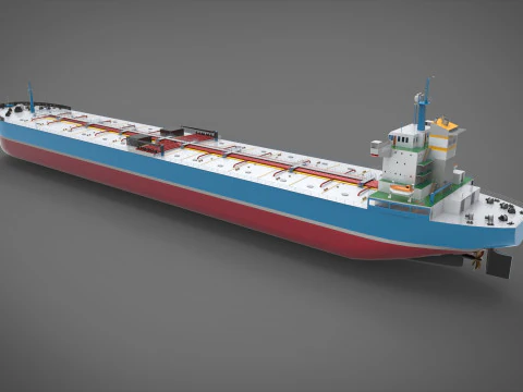 Tanker ship 3D Model