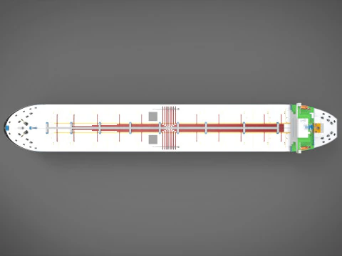 Tanker ship 3D Model