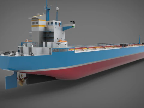 Tanker ship 3D Model