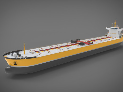 Tanker ship 3D Model