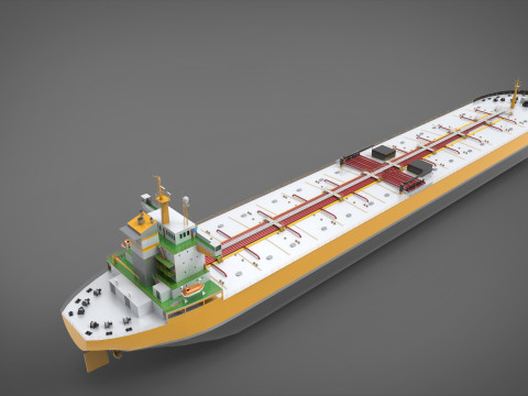 Tanker ship 3D Model