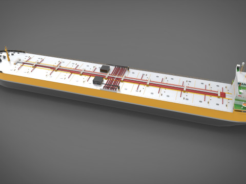 Tanker ship 3D Model