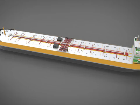 Tanker ship 3D Model