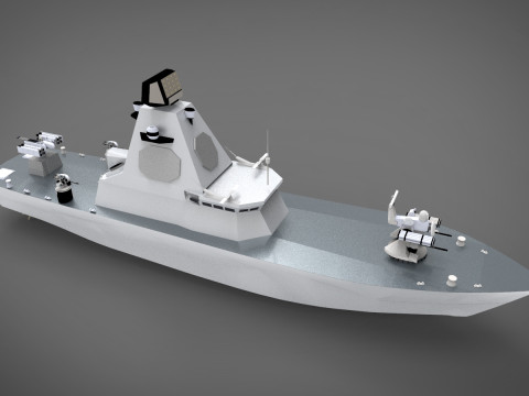 Unmanned Surface Vehicle USV Model 3D