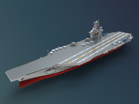 USS Harry S Truman CVN 75 3D Model