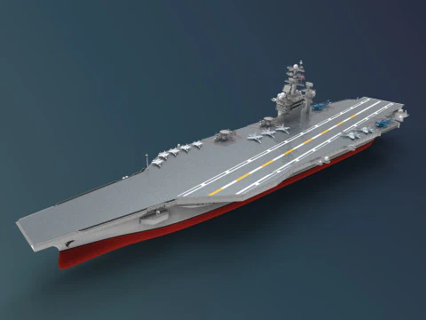 USS Harry S Truman CVN 75 3D Model