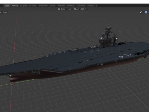 USS Harry S Truman CVN 75 3D Model