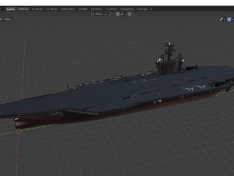 USS Harry S Truman CVN 75 3D Model
