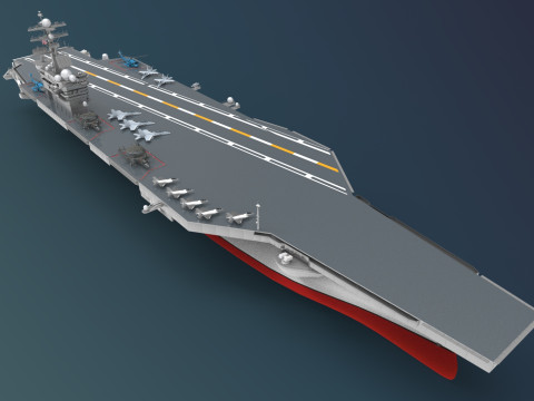 USS Harry S Truman CVN 75 3D Model