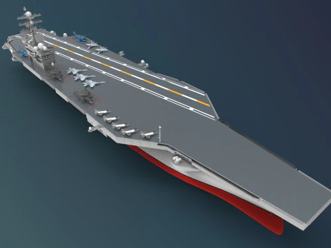 USS Harry S Truman CVN 75 3D Model