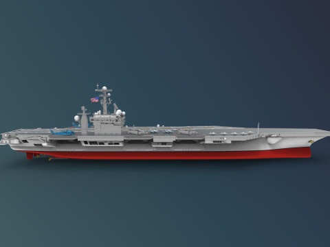 USS Harry S Truman CVN 75 3D Model