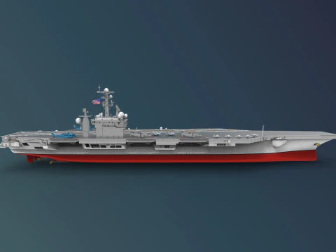 USS Harry S Truman CVN 75 3D Model