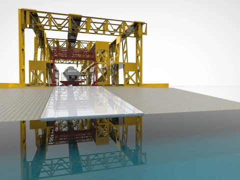 Shipyard industry 3D Model