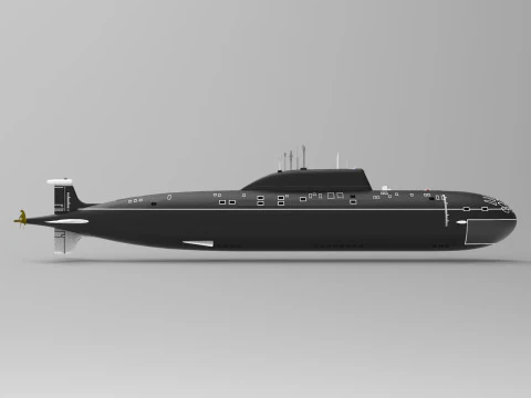 Submarine class Shchuka 3D Model